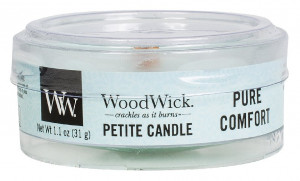 Aromatická svíčka, WoodWick Petite Pure Comfort, hoření až 8 hod