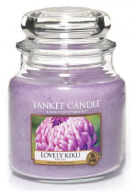 Aromatická svíčka, Yankee Candle Lovely Kiku, hoření až 75 hod