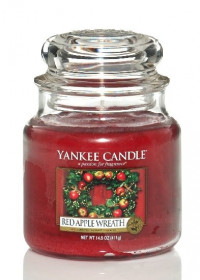 Aromatická svíčka, Yankee Candle Red Apple Wreath, hoření až 75 hod