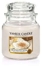 Aromatická svíčka, Yankee Candle Spiced White Cocoa, hoření až 75 hod