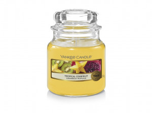 Aromatická svíčka, Yankee Candle Tropical Starfruit, hoření až 30 hod