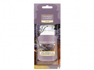 Aromatická visačka do auta, Yankee Candle Dried Lavender & Oak, papírová, provonění až 4 týdny