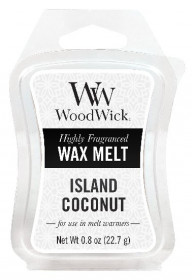 Aromatický vosk, WoodWick Island Coconut, provonění minimálně 8 hod