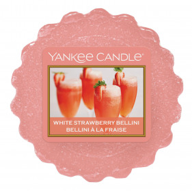 Aromatický vosk, Yankee Candle White Strawberry Bellini, provonění až 8 hod
