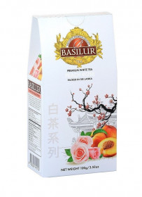 Aromatizovaný bílý čaj, Basilur White Tea Peach Rose, sypaný, 100 g