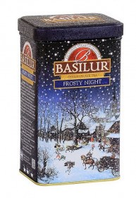 Aromatizovaný černý čaj, Basilur Festival Frosty Night, plechová dóza, sypaný, 85 g
