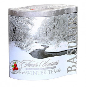 Aromatizovaný černý čaj, Basilur Four Seasons Winter Tea, plechová dóza, sypaný, 100 g