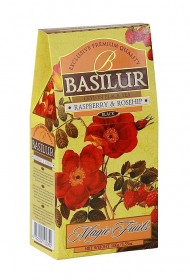 Aromatizovaný černý čaj, Basilur Magic Raspberry and Rosehip, sypaný, 100 g
