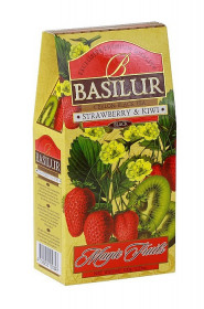 Aromatizovaný černý čaj, Basilur Magic Strawberry and Kiwi, sypaný, 100 g