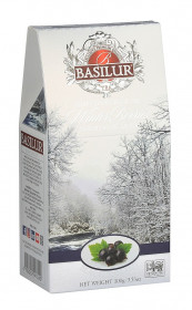 Aromatizovaný černý čaj, Basilur Winter Berries Blackcurrant, sypaný, 100 g