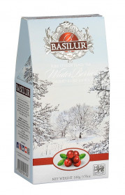 Aromatizovaný černý čaj, Basilur Winter Berries Cranberries, sypaný, 100 g