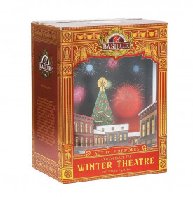 Aromatizovaný černý čaj, Basilur Winter Theatre Act 4: Fireworks, papírové dioráma, sypaný, 75 g