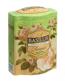 Aromatizovaný zelený čaj, Basilur Bouquet Cream Fantasy, plechová dóza, sypaný, 100 g