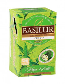 Aromatizovaný zelený čaj, Basilur Magic Soursop, porcovaný, 25 sáčků