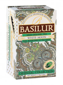 Aromatizovaný zelený čaj, Basilur Orient White Moon, porcovaný s přebalem, 25 sáčků