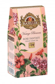 Aromatizovaný zelený čaj, Basilur Vintage Blossoms Rose Fantasy, sypaný, 75 g
