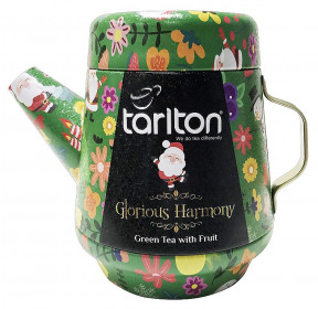 Aromatizovaný zelený čaj, Tarlton Tea Pot Glorious Harmony, plechová dóza, sypaný, 100 g