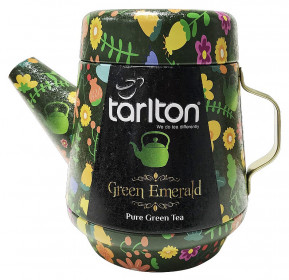 Aromatizovaný zelený čaj, Tarlton Tea Pot Green Emerald, plechová dóza, sypaný, 100 g