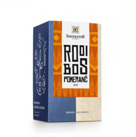BIO bylinný čaj s ovocem, Sonnentor, Rooibos - pomeranč, porcovaný, 20 sáčků