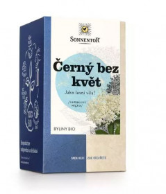 Bio bylinný čaj, Sonnentor Černý bez květ, porcovaný, 18 sáčků