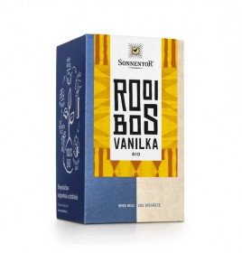 BIO bylinný čaj, Sonnentor Rooibos vanilka, porcovaný, 18 sáčků