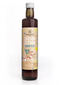BIO bylinný sirup, Sonnentor Zázvor a citron, 500 ml