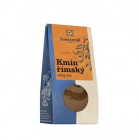 BIO koření, Sonnentor Kmín římský mletý, Cuminum cyminum, krabička, 40 g
