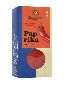 BIO koření, Sonnentor Paprika ostrá, Capsicum annuum, krabička, 50 g