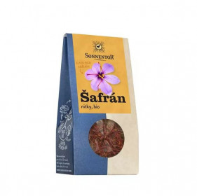 BIO koření, Sonnentor Šafrán nitky, Crocus sativus, krabička, 0.5 g