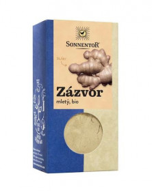 BIO koření, Sonnentor Zázvor mletý, Zingiber officinale, krabička, 35 g