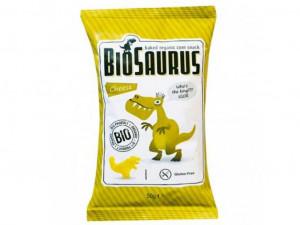Bio kukuřičné křupky BIOSAURUS se sýrem, 50 g