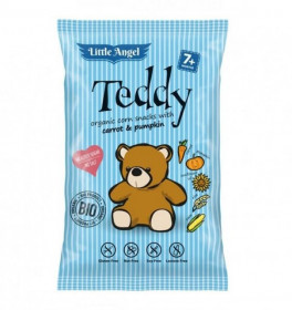 Bio kukuřičné křupky TEDDY s dýní a mrkví, 4 x 15 g