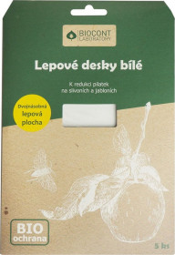 Bio lepové desky na ŠVESTKY a JABLONĚ, Biocont, bílé, balení 5 ks