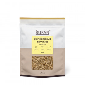 Bio loupaná slunečnicová semínka, Šufan, 200 g