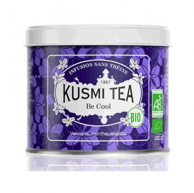 Bio organický bylinný čaj, Kusmi Tea Be Cool, plechová dóza, sypaný, 90 g