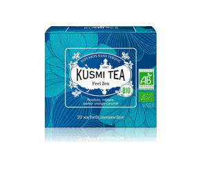 Bio organický bylinný čaj, Kusmi Tea Feel Zen, porcovaný, 20 sáčků