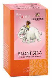 BIO ovocný čaj s kořením, Sonnentor Bio Rarášci - Sloní síla, porcovaný, 20 sáčků
