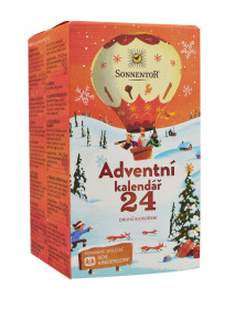BIO poznávací sada koření a kořenících směsí, Sonnentor Adventní kalendář, krabička, 24 sáčků, 116 g