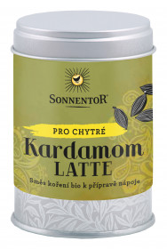 BIO směs koření pro přípravu nápoje, Sonnentor Kardamom Latte, dóza, 45 g