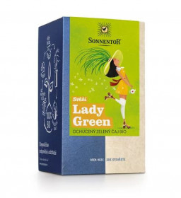 BIO zelený čaj, Sonnentor Svěží Lady Green, porcovaný, 18 sáčků