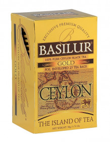 Černý čaj, Basilur Island of Tea Gold, porcovaný s přebalem, 20 sáčků