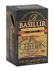 Černý čaj, Basilur Island of Tea Special, porcovaný s přebalem, 25 sáčků