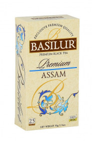 Černý čaj, Basilur Premium Assam, porcovaný bez přebalu, 25 sáčků