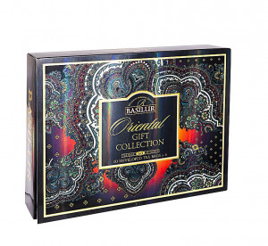 Dárková kolekce čajů, Basilur Orient Assorted, papírová kazeta, porcovaný, 60 sáčků