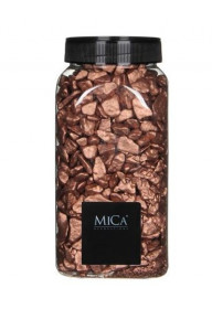 Dekorační drť v dóze, Mica, 650 ml, měděná