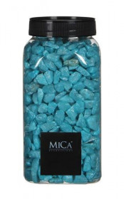 Dekorační drť v dóze, Mica, 650 ml, tyrkysová