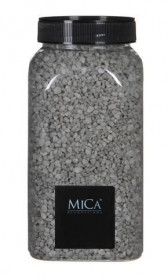 Dekorační granulát v dóze, Mica, 650 ml, světle šedý