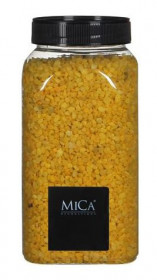 Dekorační granulát v dóze, Mica, 650 ml, žlutý