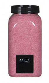 Dekorační písek v dóze, Mica, 650 ml, růžový