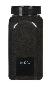 Dekorační písek v dóze, Mica, 650 ml, tmavě hnědý